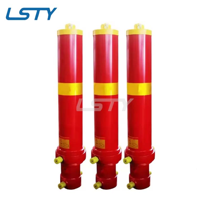 HYVA 50-150 Ton Engineering Dump Truck Multi-Stage Lifting Hydraulic Cylinder customised cylinder