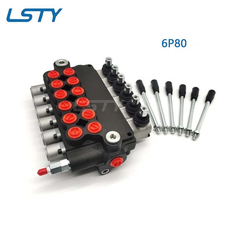 P80 Series 1P80 2P80 3P80 4P80 5P80 6P80 Integral Multi-way Directional Valve,Hydraulic Monoblock Valve